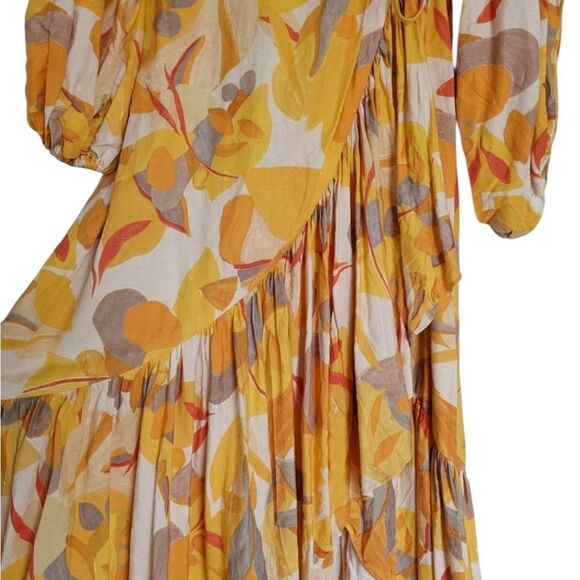ACLER Gallion Floral Dress In Yellow 4 - Picture 5 of 8